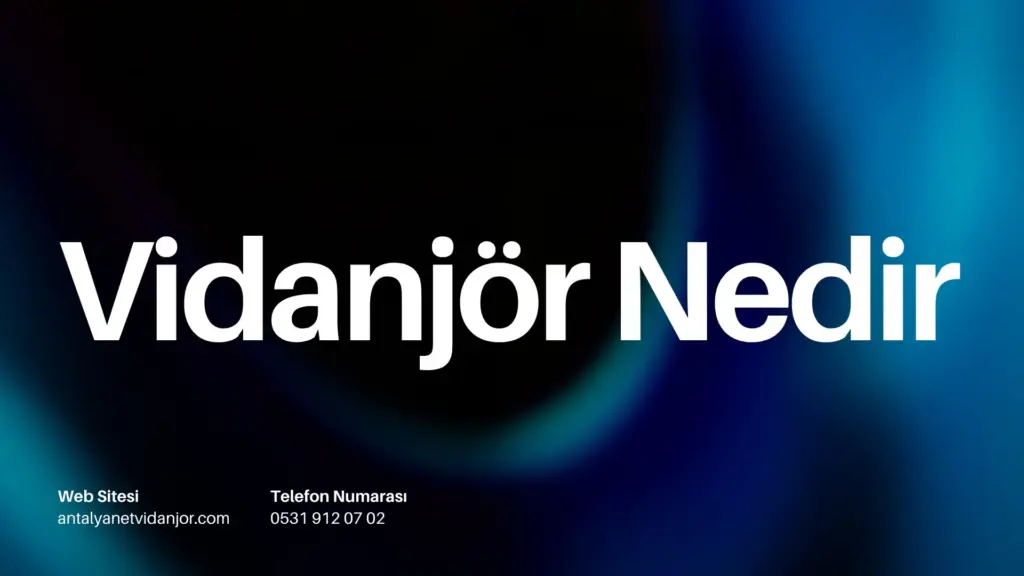 Vidanjör Nedir
